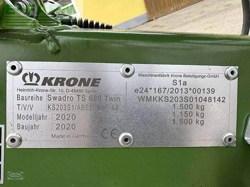 Krone swadro ts 680 twin