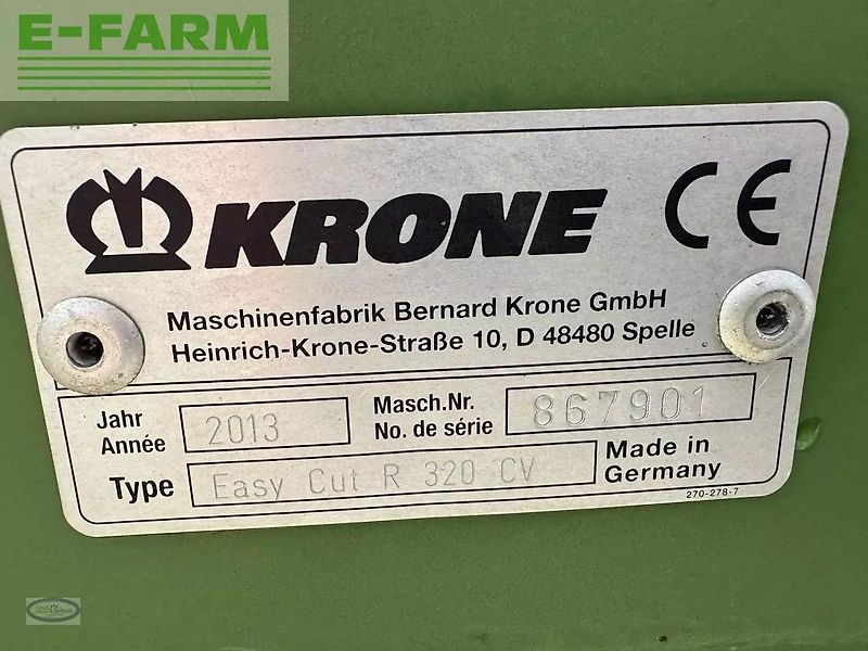 Krone easy cut r 320 cv