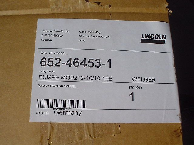 Welger Mech. Öl-Schmierpumpe MOP212, 10 Anschl., 652-46453-1