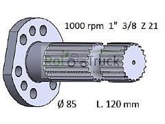 SAME Zapfwelle SAME L120 LAMBORGHINI HURLIMANN 163.36710/40