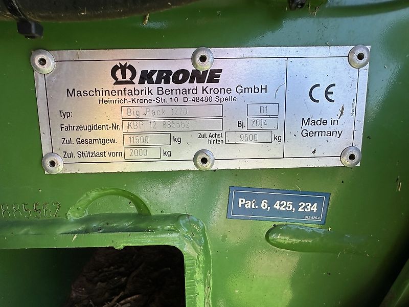 Krone Big Pack 1270 XC High Speed