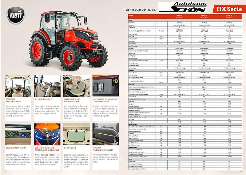 Kioti HX9010 PC - 7 Jahre oder 5000 Bh Garantie !!!