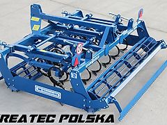 Rolmako Saatbettkombination kompakt U 684 mit Zinken SU, gehängte Version, Breiten von 2,5 m bis 6 m