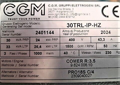 Hartner 30 TRL-IP-HZ Zapfwellengenerator