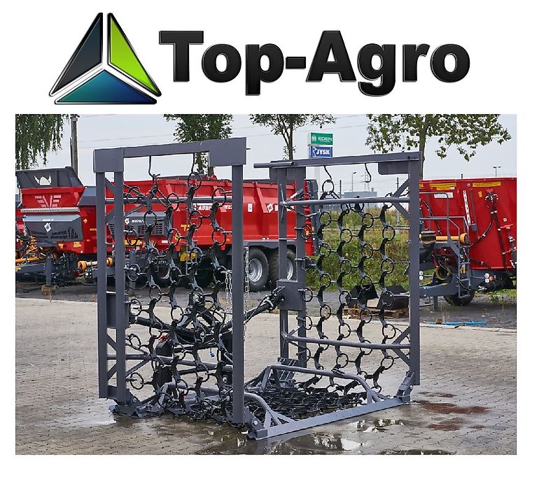 Top-Agro HaevyDuty AKTIONSPREIS Sehr ROBUSTE Wiesenegge 5m 4 Reihig Hydr. Klappbar Lackiert !!NEU!!