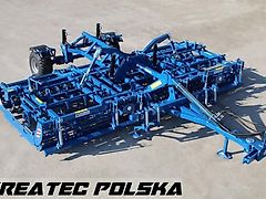 Rolmako Saatbettkombination kompakt / Kompaktgrubber U 684 PRO mit Zinken SG (Gensefuss mit Federstiele), halb-aufgehängten  Version, Breiten von 3 m bis 6 m