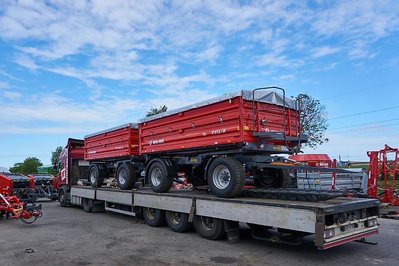 Metal-fach Anhänger T711/1 8 T Dreiseitenkipper 2 Achser