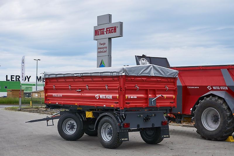 Metal-fach Anhänger T711/1 8 T Dreiseitenkipper 2 Achser