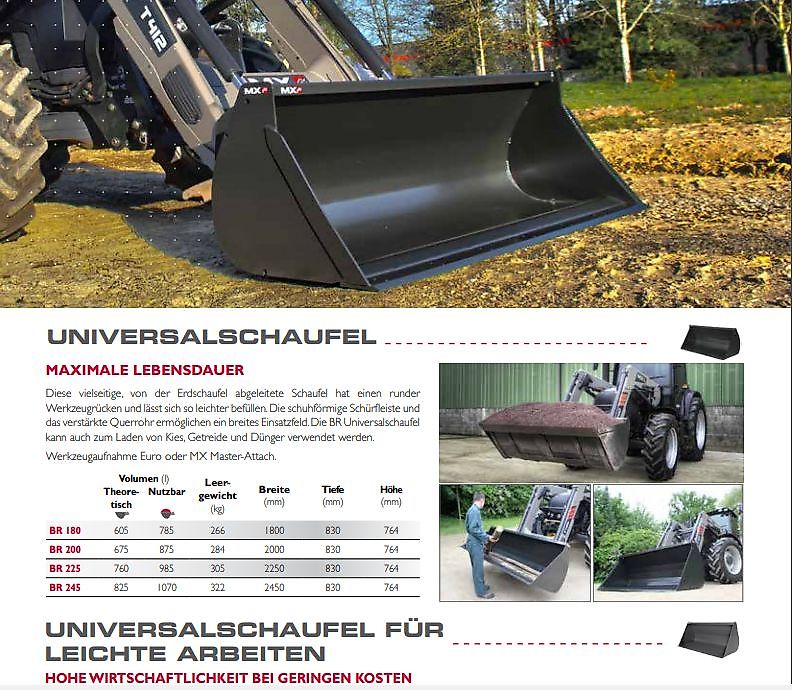 MX Universalschaufel BR 180
