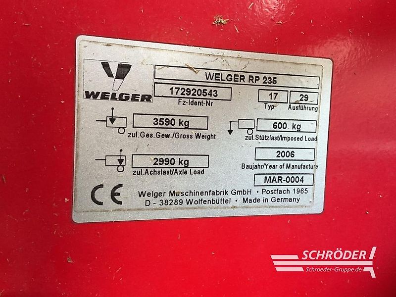 Welger RP 235 PROFI