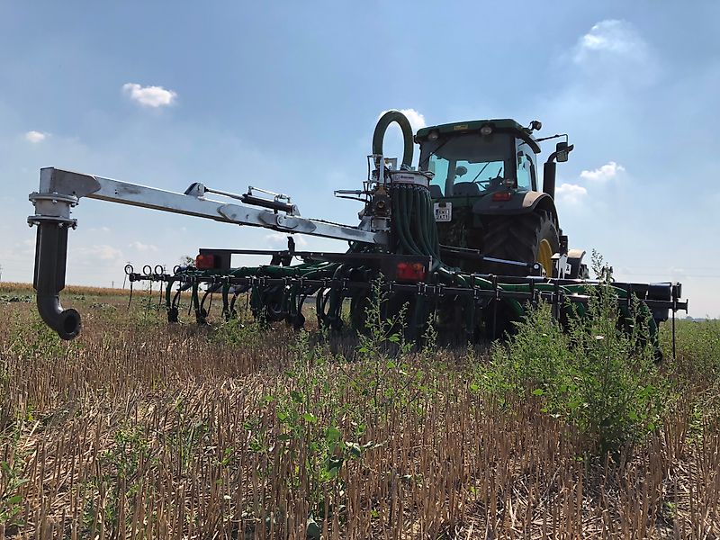 Verschlauchungstechnik Güllegrubber 7,5 m Verschlauchung oder Fassanbau Gülleverschlauchung