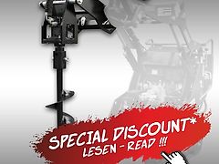 Jansen Erdbohrgerät für Kompaktlader Jansen KL-200 inkl.10+20 cm Bohrer