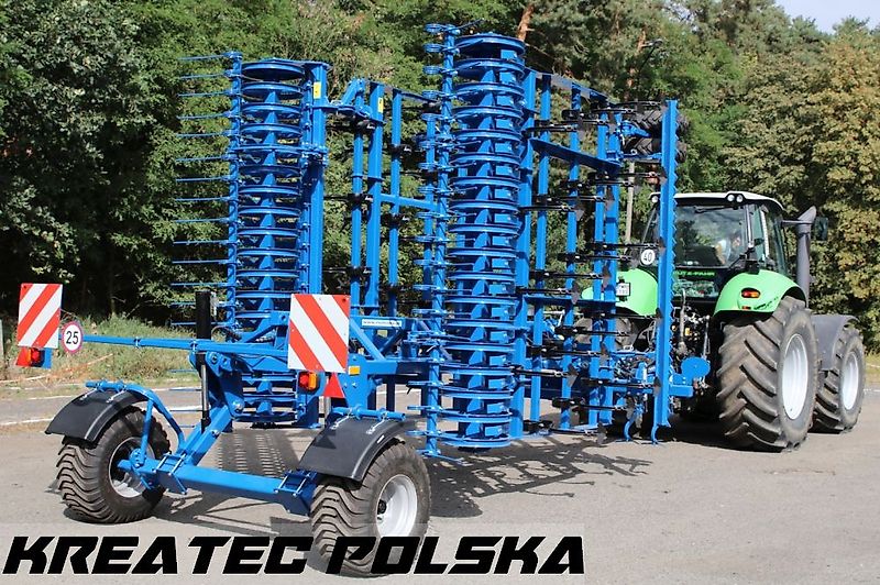 Rolmako Grubber universal / Universalgrubber U 497 halb-gehängte Version für Saatbettbereitung und Stoppelbearbeitung mit Zinken ST (Feder 90x13 mm) von 3 m bis 6 m