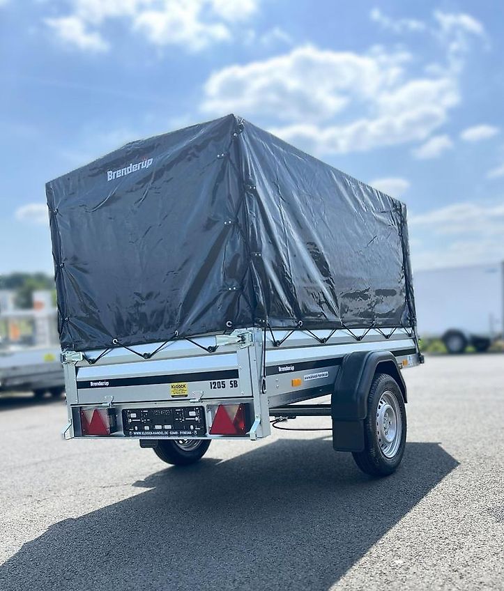 Brenderup Tieflader Anhänger 1205SB gebremst mit Plane 750kg