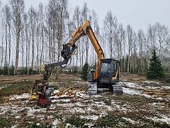 Hyundai Robex 145 LCR-9 A Harvester head LogMax 4000B