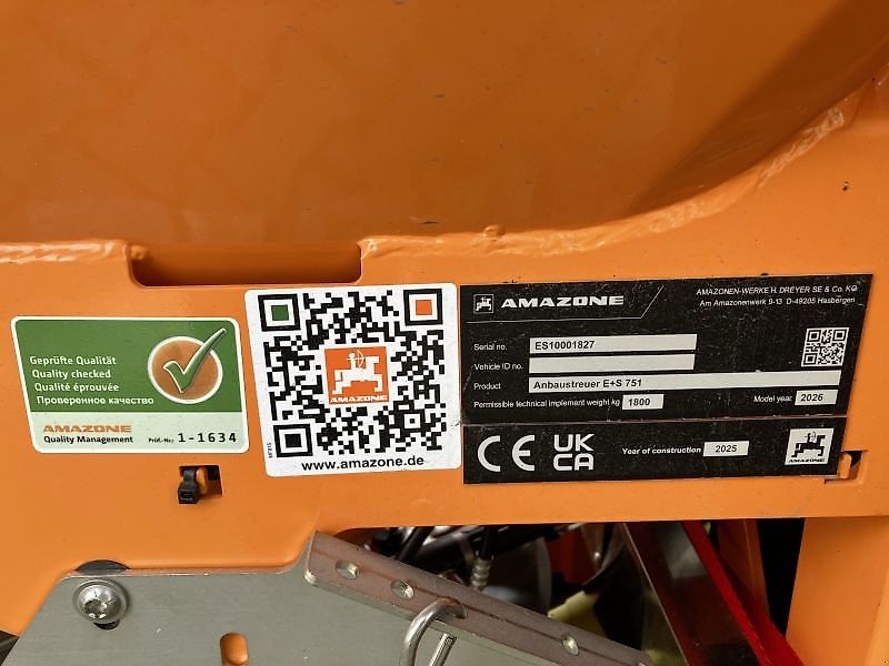 Amazone E+S 751 KOMMUNAL