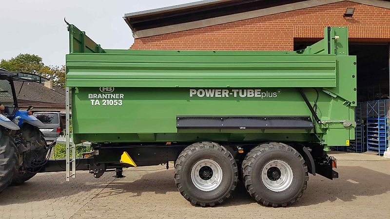 Brantner TA 20053 PowerTube mi 18 / 26m³ + 3 to K80 Anhängung = 21 to + abklappbare 600er Aufsatzwände + 560/60 R 22.5 NEU BKT 693 M 165 D + 2x Sichtfenster mit Plexiglas + LED