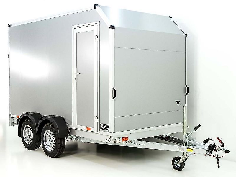 vezeko Kofferanhänger 180x351cm Höhe:205cm 2,7t|45°|Tür|Rampe|sil