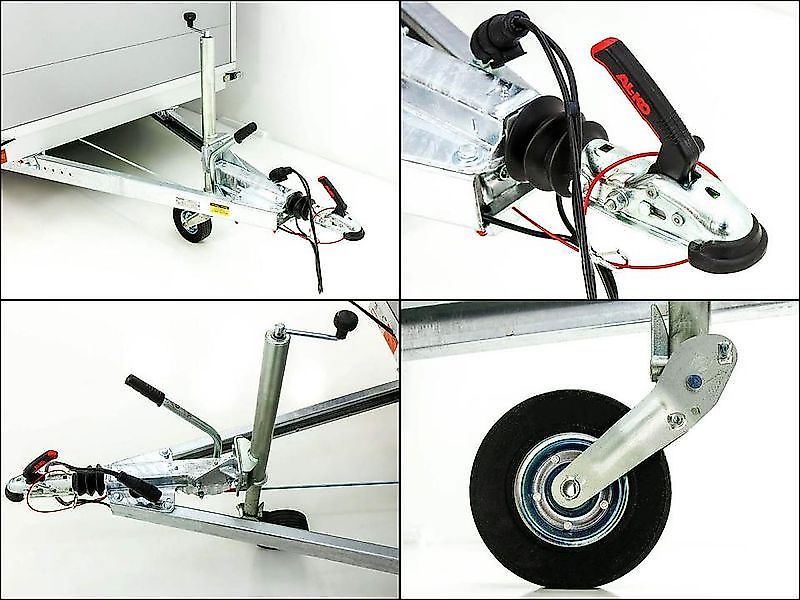 vezeko Kofferanhänger 180x351cm Höhe:205cm 2,7t|45°|Tür|Rampe|sil